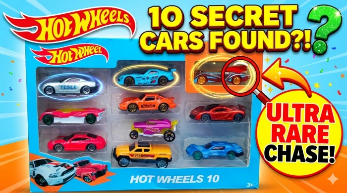 Hot Wheels 10-Piece Die-Cast Car Set