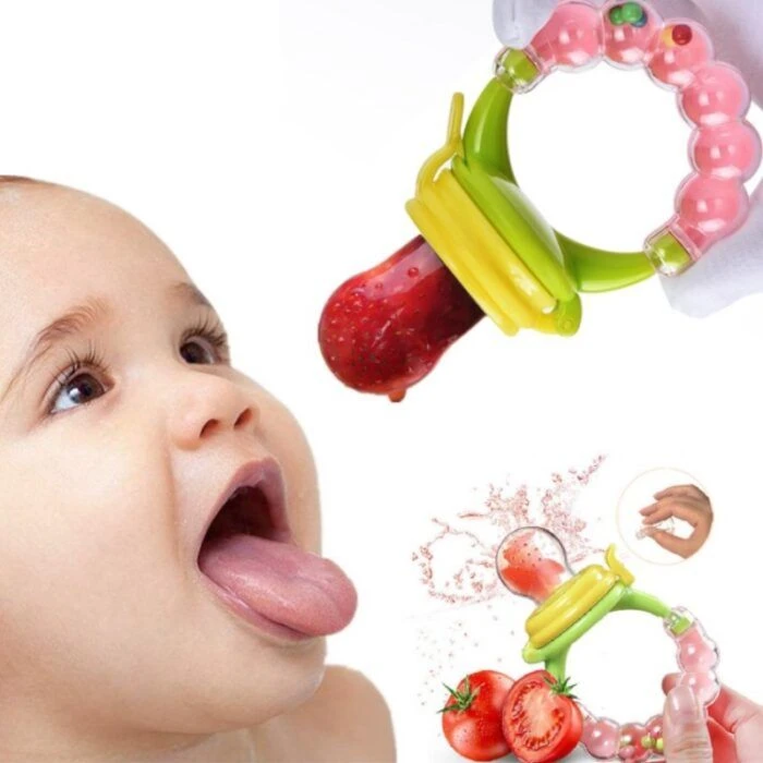 Apple Bear 4-in-1 Baby Fruit Juicer, Pacifier, Teether & Chusni – Multipurpose Feeding & Soothing Tool for Infants